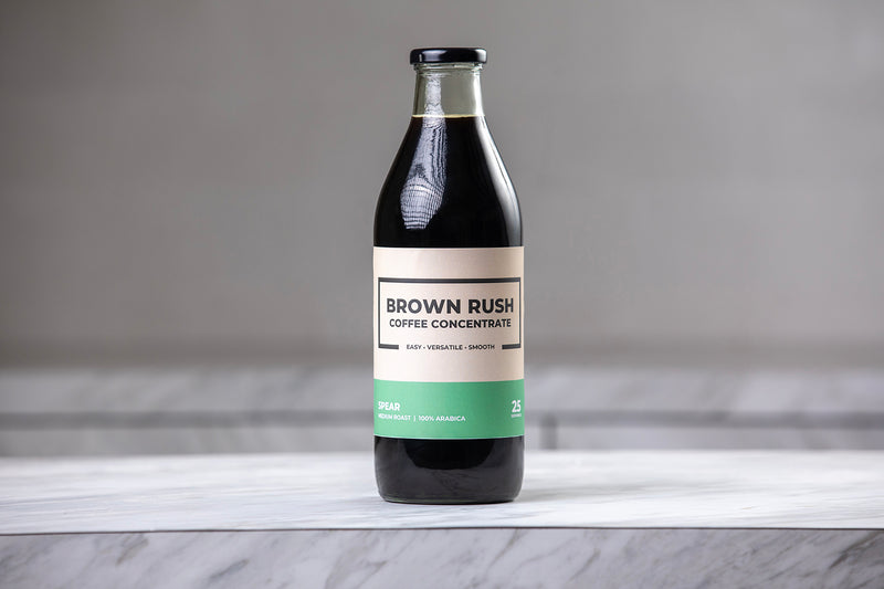 Brown Rush Coffee - Spear, 1000 ml | 100% Arabica Medium Roast | Cold Brew Concentrate