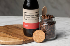 Brown Rush Coffee - Bullet, 1000ml | 80-20 Blend Medium Dark Roast| Cold brew Concentrate