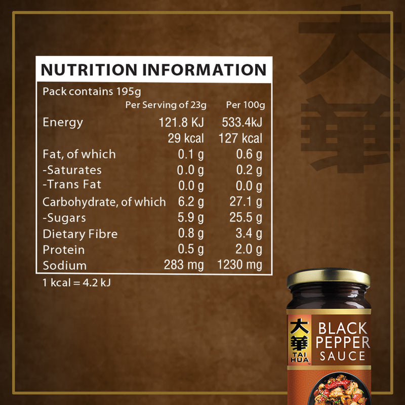 Tai Hua - Black Pepper Sauce, 200g