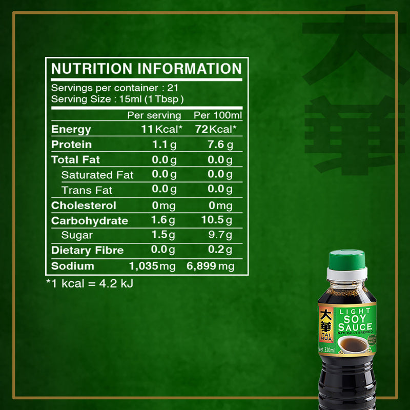 Tai Hua Light Soy Sauce, 320ml